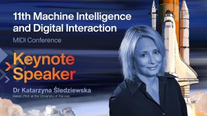 Prof. Katarzyna Śledziewska na konferencji Machine Intelligence and Digital Interaction 2023